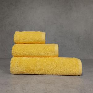 Πετσέτα Προσώπου 50x100cm WhiteHome Κίτρινο Βαμβακερή