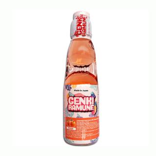 Ramune Carbonated Soft Drink Orange Flavour 200ml GENKI