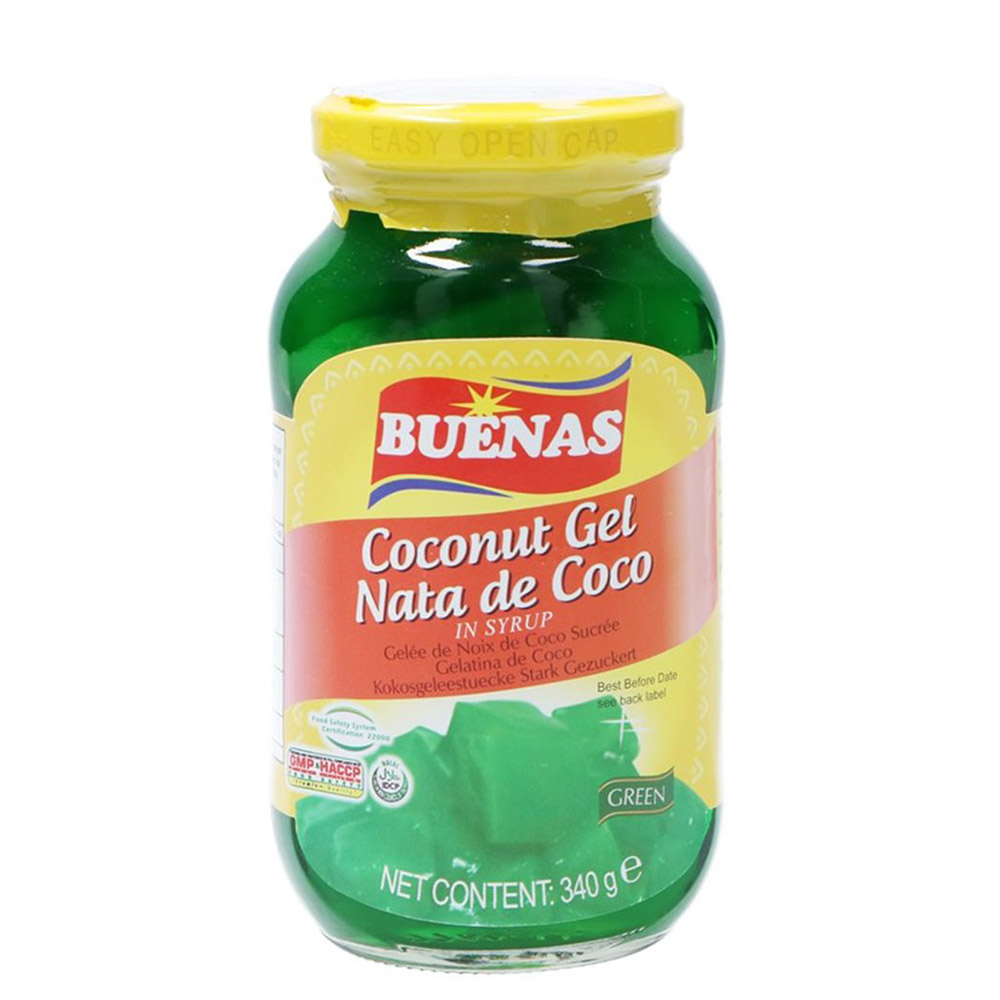Κύβοι Από Ζελέ Ινδικής Καρύδας Σε Σιρόπι 340g BUENAS