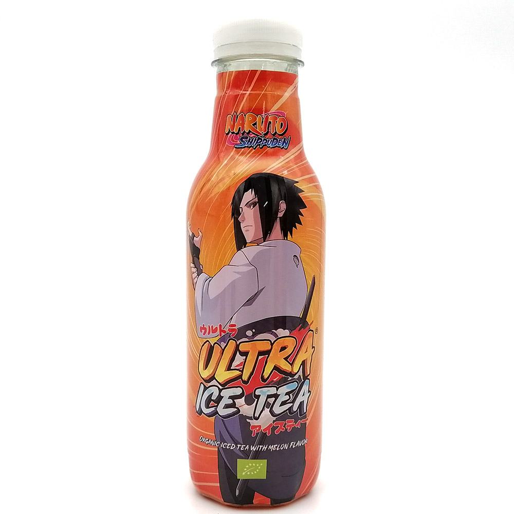 Βιολογικό Παγωμένο Μαύρο Τσάι με Γεύση Πεπόνι Naruto Sasuke 500ml ULTRA ICE TEA