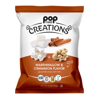 Popcorn με Γεύση Marshmallow και Κανέλα 142g POPTIME