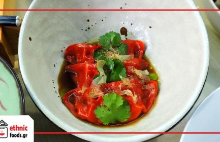 Gyoza με Γαρίδες, Κοτόπουλο και Σάλτσα Ponzu